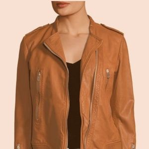 Rag & Bone Lyon Zip-Front Leather Jacket, NEW
